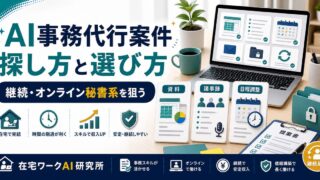 AI事務代行案件の探し方を説明するアイキャッチ