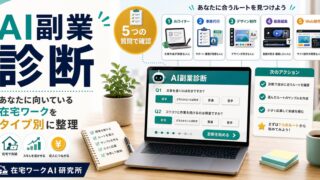 AI副業診断で自分に合う在宅ワークをタイプ別に整理するアイキャッチ画像