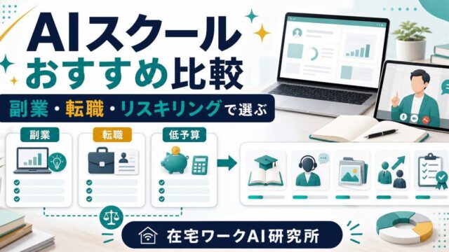 AIスクールおすすめ比較を説明するアイキャッチ