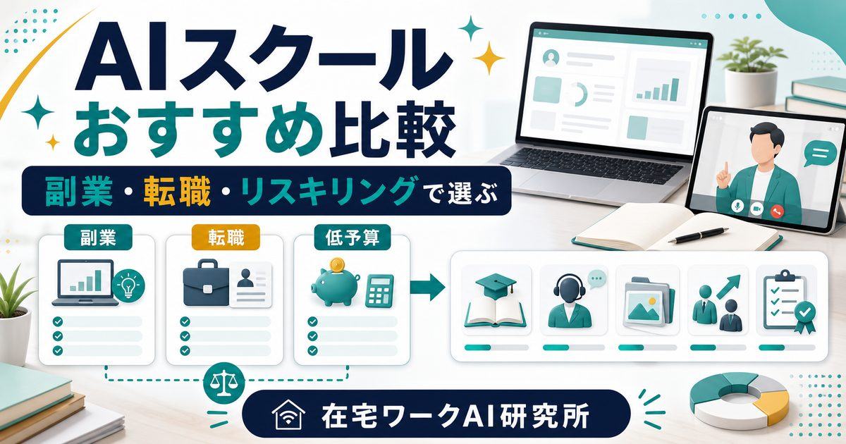 AIスクールおすすめ比較を説明するアイキャッチ