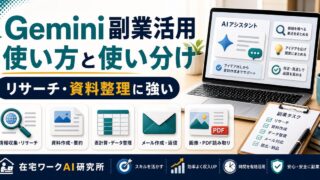 Gemini副業活用ガイドを説明するアイキャッチ