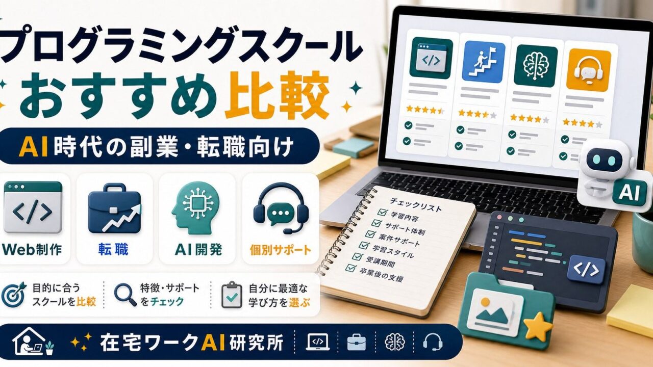 プログラミングスクールおすすめ比較のアイキャッチ