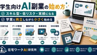 学生向けAI副業の始め方を説明するアイキャッチ