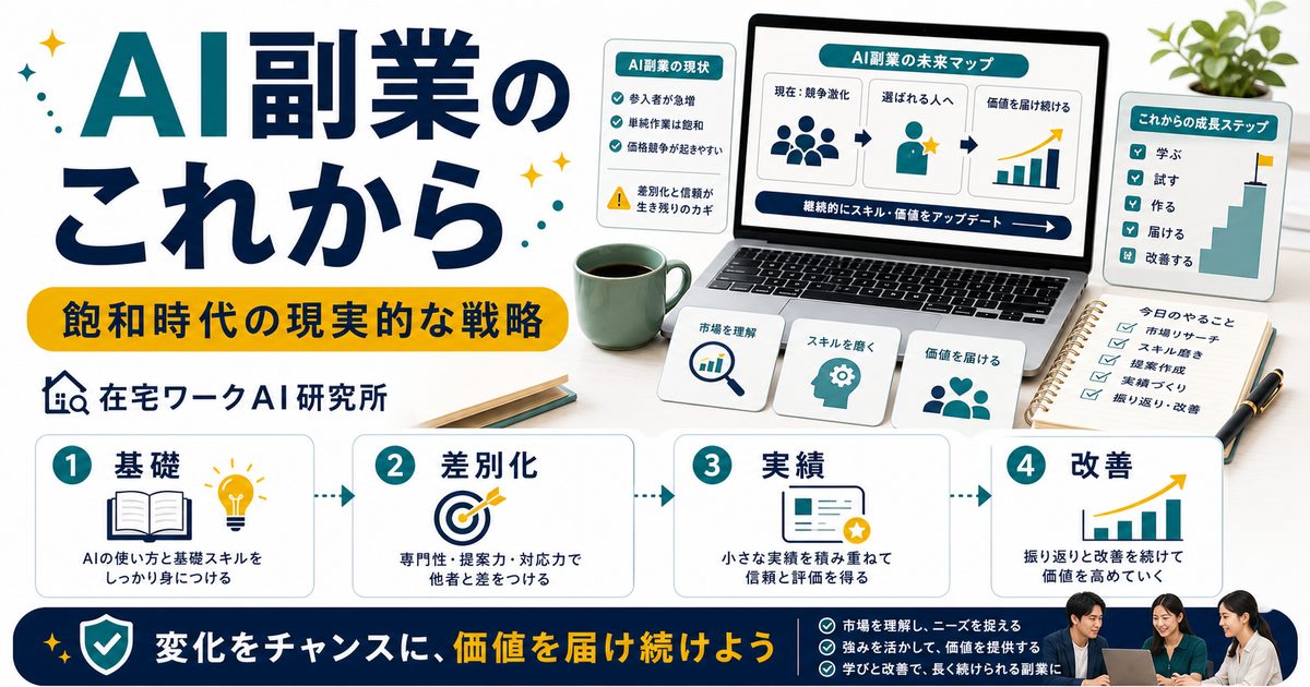 AI副業のこれからと現実的な戦略のアイキャッチ画像