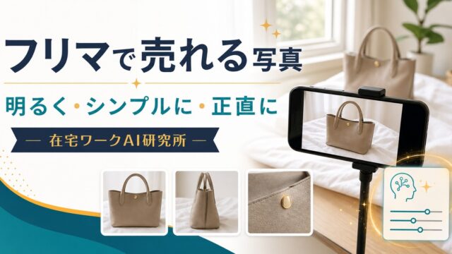 メルカリ・フリマで売れる写真の撮り方のアイキャッチ