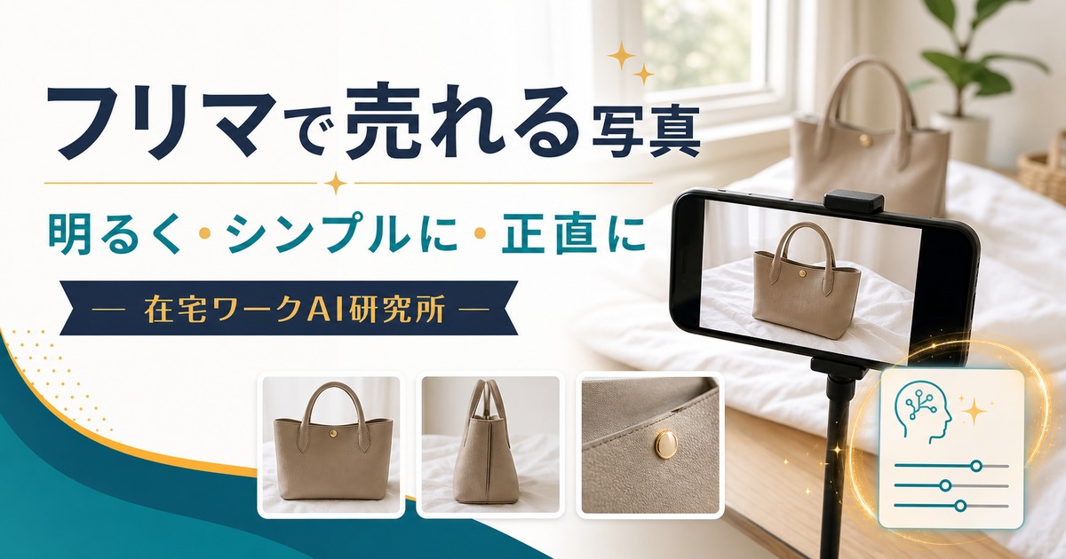 メルカリ・フリマで売れる写真の撮り方のアイキャッチ