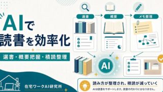 AIで読書を効率化する方法｜本の要約・選書・積読解消にAIを使うコツ