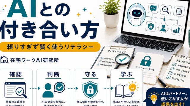AIとの付き合い方とAIリテラシーのアイキャッチ画像