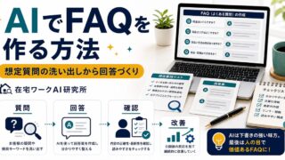 AIでFAQを作る方法のアイキャッチ画像