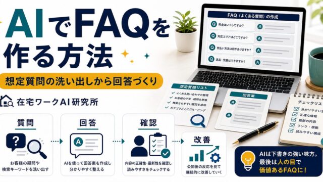AIでFAQを作る方法のアイキャッチ画像