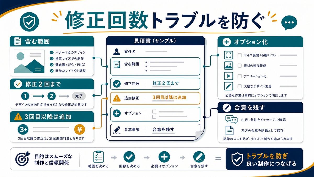 修正回数トラブルを防ぐ見積もりの作り方