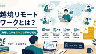 越境リモートワークで海外の仕事を日本から受ける現実のアイキャッチ