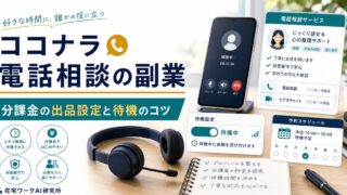 ココナラ電話相談副業の出品設定と待機のコツを整理するアイキャッチ画像