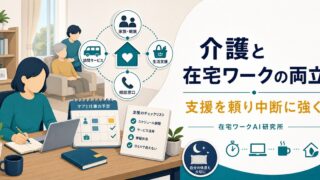 介護と在宅ワーク・副業の両立方法のアイキャッチ