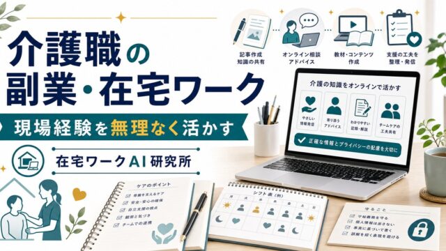 介護職の副業・在宅ワークのアイキャッチ画像