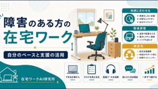 障害のある方の在宅ワーク｜自分のペースで働く選択肢と支援機関の活用