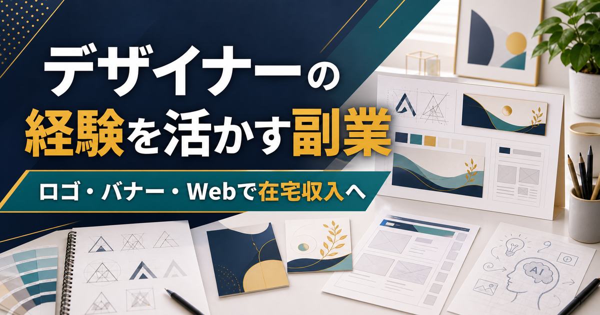 デザイナーの経験を活かす副業のアイキャッチ画像