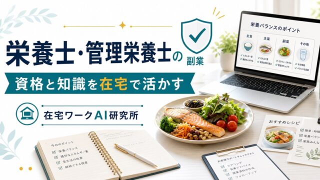 栄養士・管理栄養士の副業のアイキャッチ画像