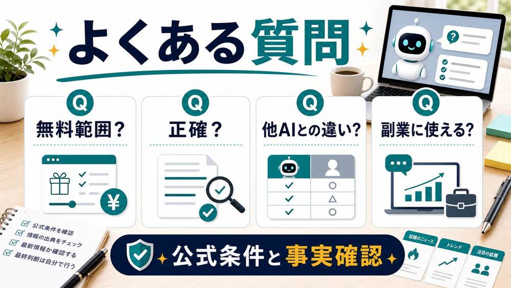 Grokのよくある質問を整理した図解