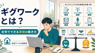 ギグワークとギグエコノミーで在宅の単発仕事を始めるアイキャッチ