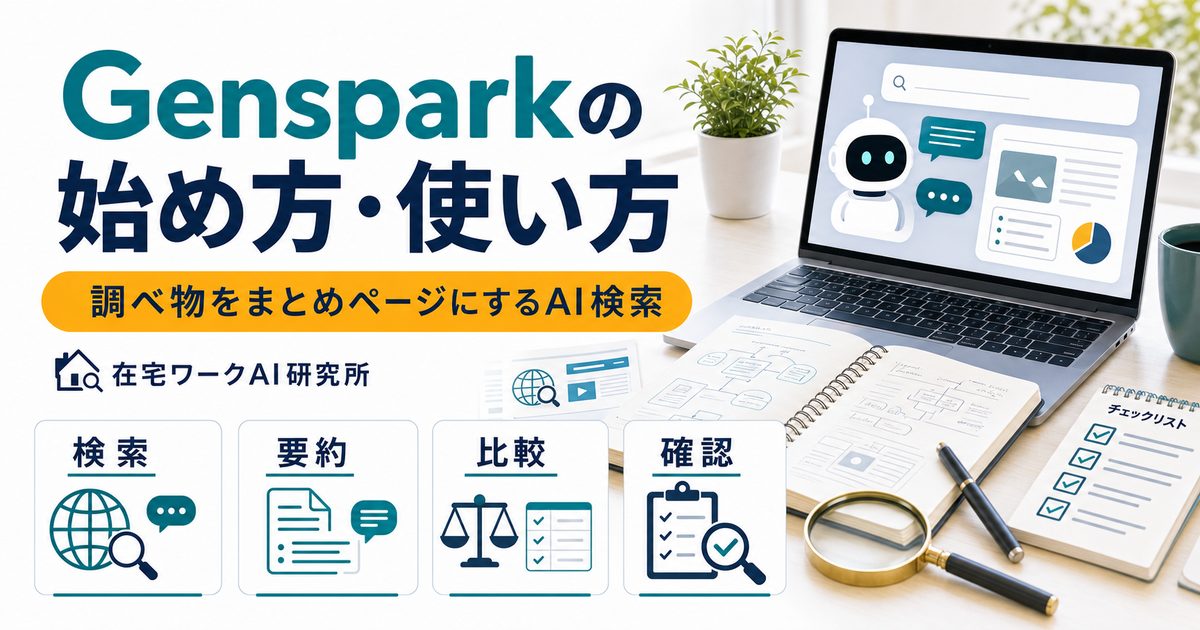 Gensparkの始め方・使い方のアイキャッチ画像