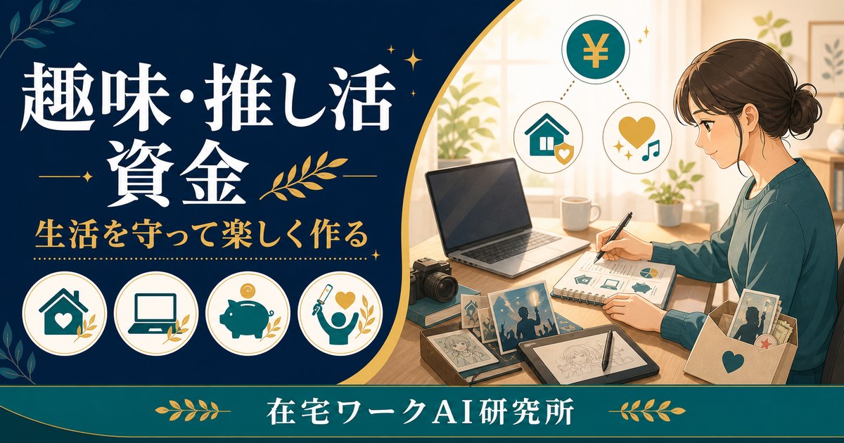 趣味・推し活の資金を副業で作る記事のアイキャッチ画像