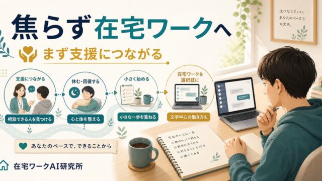 引きこもり・不登校から始める在宅ワーク記事のアイキャッチ画像