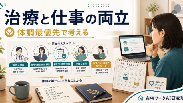 病気の治療と仕事の両立記事のアイキャッチ画像