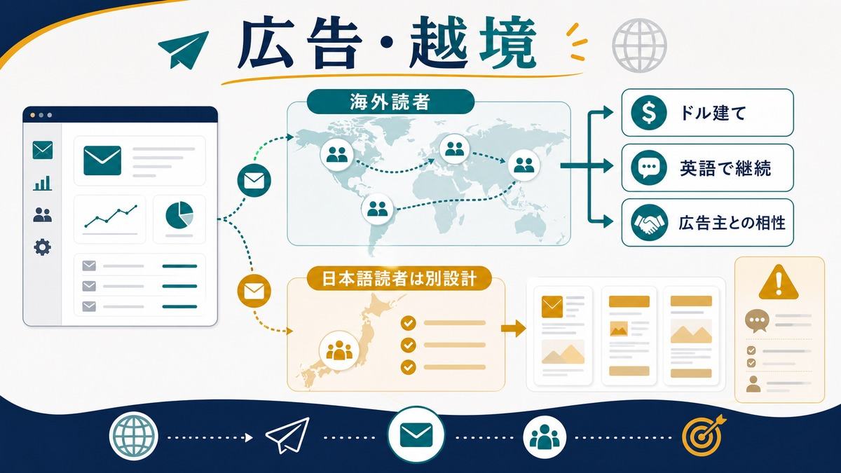 ニュースレターの広告と越境配信の向き不向き