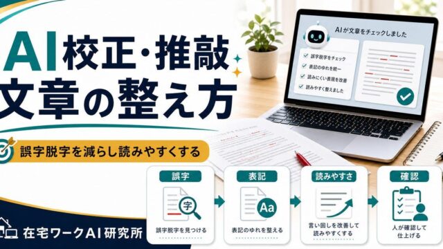 AIで文章を校正・推敲する方法のアイキャッチ画像