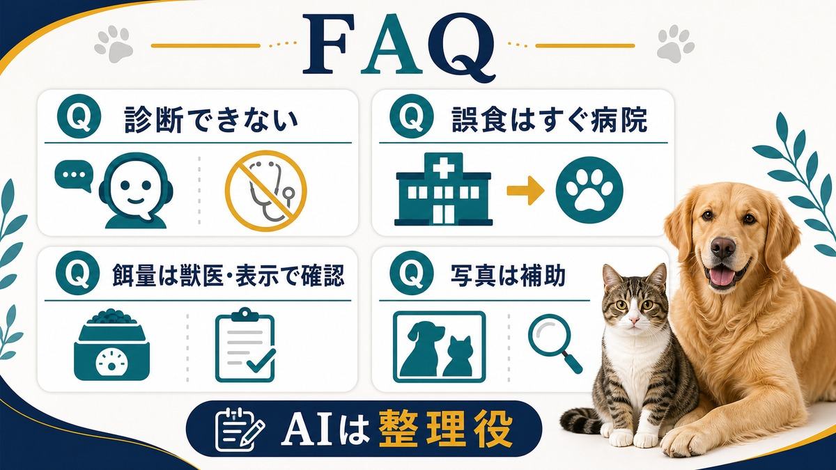 ペット相談でAIを使うときのよくある質問まとめ