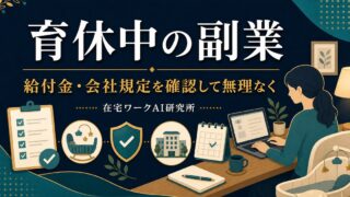 育休中の副業で給付金と会社規定を確認して無理なく進める記事アイキャッチ