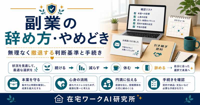 副業の辞め方・やめどき記事のアイキャッチ画像