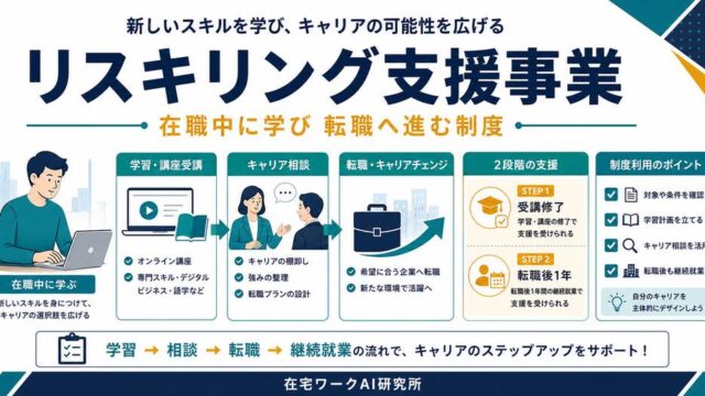 リスキリングを通じたキャリアアップ支援事業のアイキャッチ画像