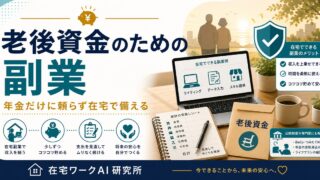 老後資金のための副業記事のアイキャッチ画像