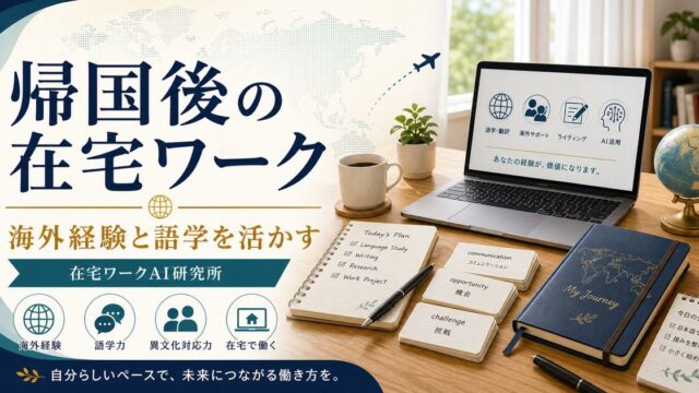 帰国後の在宅ワーク・副業記事のアイキャッチ画像