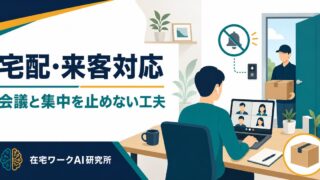 在宅ワーク中の宅配・来客対応のコツ｜会議や集中を中断されないための工夫
