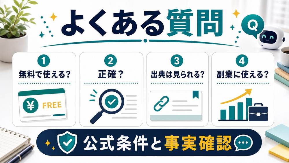 Gensparkのよくある質問を整理した図解