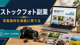 ストックフォト副業 写真素材を資産に育てる 在宅ワークAI研究所