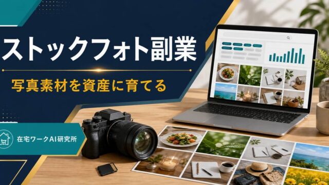 ストックフォト副業 写真素材を資産に育てる 在宅ワークAI研究所