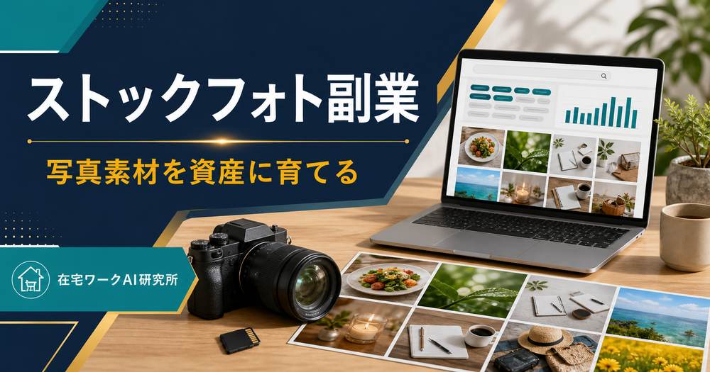 ストックフォト副業 写真素材を資産に育てる 在宅ワークAI研究所
