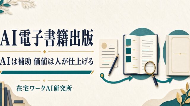 AIで企画と下書きを補助し人が読者価値を加えて電子書籍へ仕上げるImage2アイキャッチ