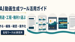 AI動画生成ツールを用途と工程と権利確認から選ぶ活用ガイド