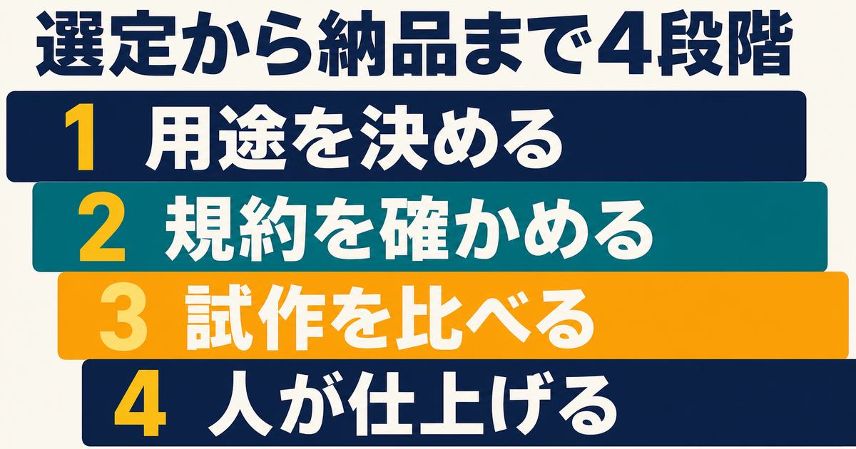 画像生成AIの用途決定から規約確認・試作比較・人の仕上げまで