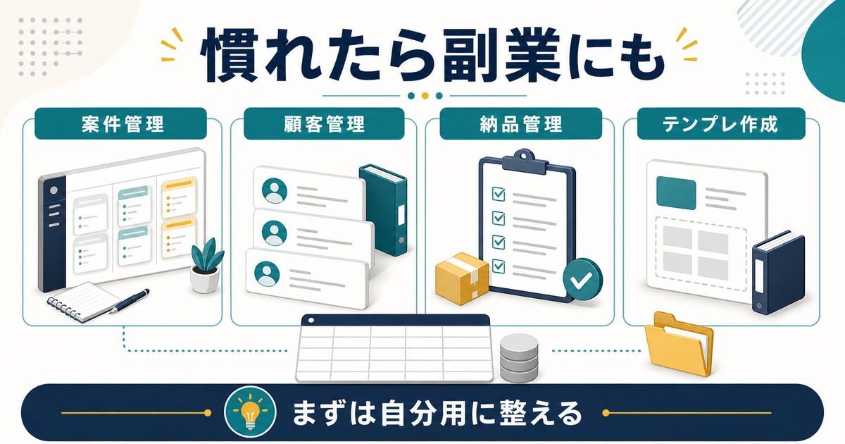 Notionを副業の案件管理や顧客管理や納品管理に使う図解