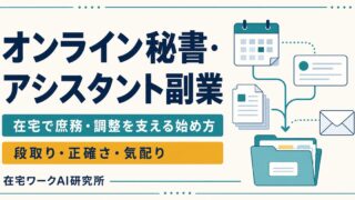 オンライン秘書・オンラインアシスタント副業の始め方を表すImage2アイキャッチ