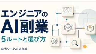 エンジニアがAI副業の5ルートを選ぶためのアイキャッチ