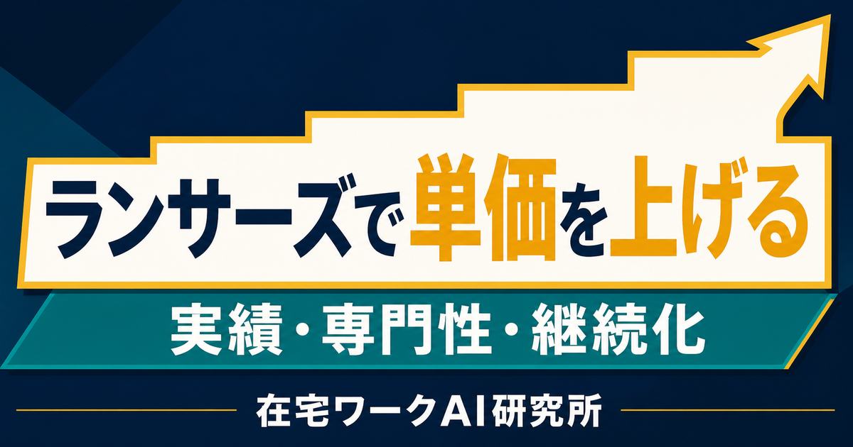 ランサーズで単価を上げる戦略