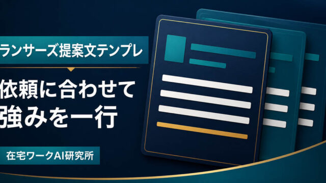 依頼に合わせて強みを加えるランサーズ提案文テンプレの図