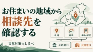 お住まいの地域から、相談先を確認するのイメージ
